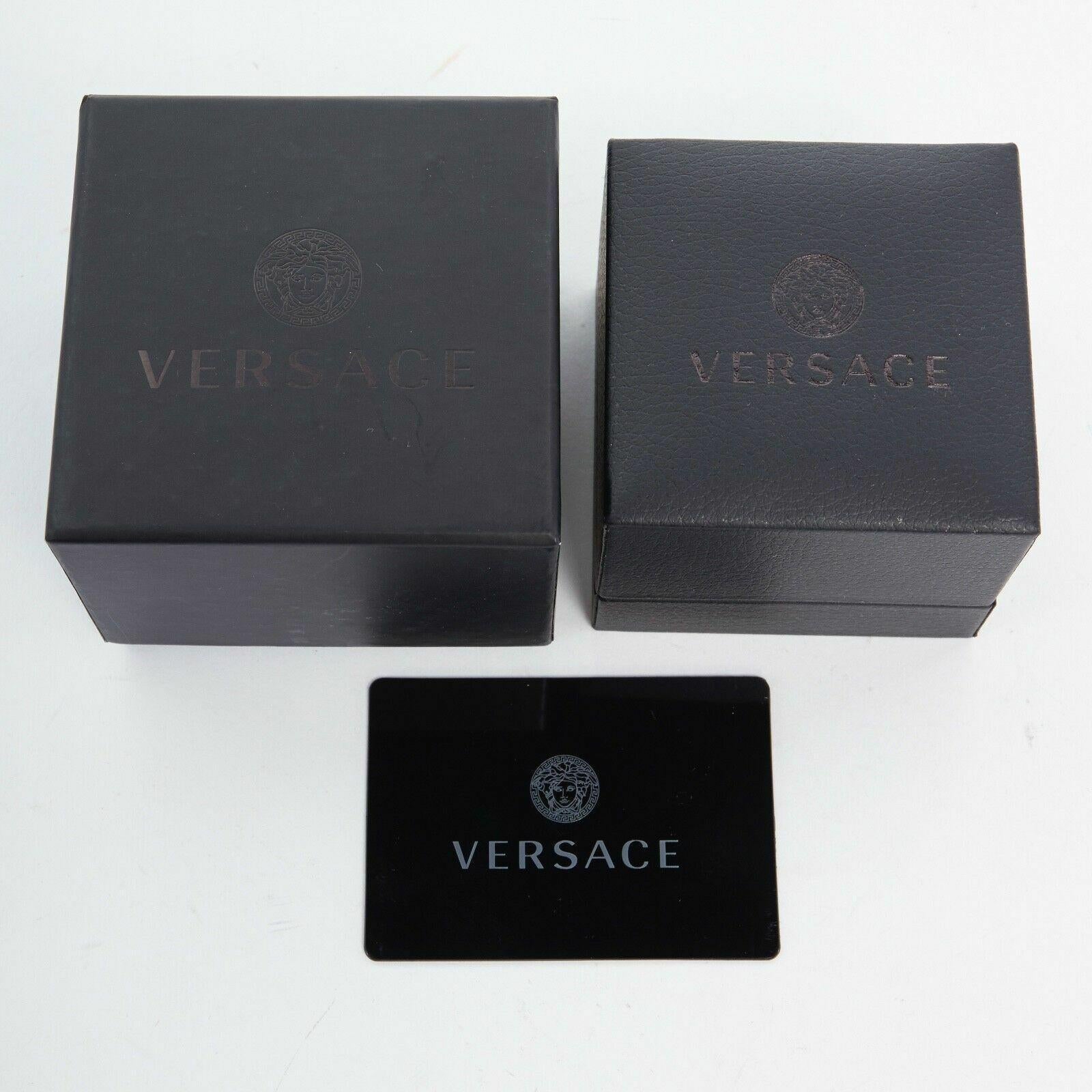 new VERSACE Palazzo Medusa snake head gold plated large statement ring 10.25 2