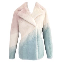 Louis Vuitton Mink Fur Coat x Virgil Abloh White And Multicolor Fur For  Sale at 1stDibs