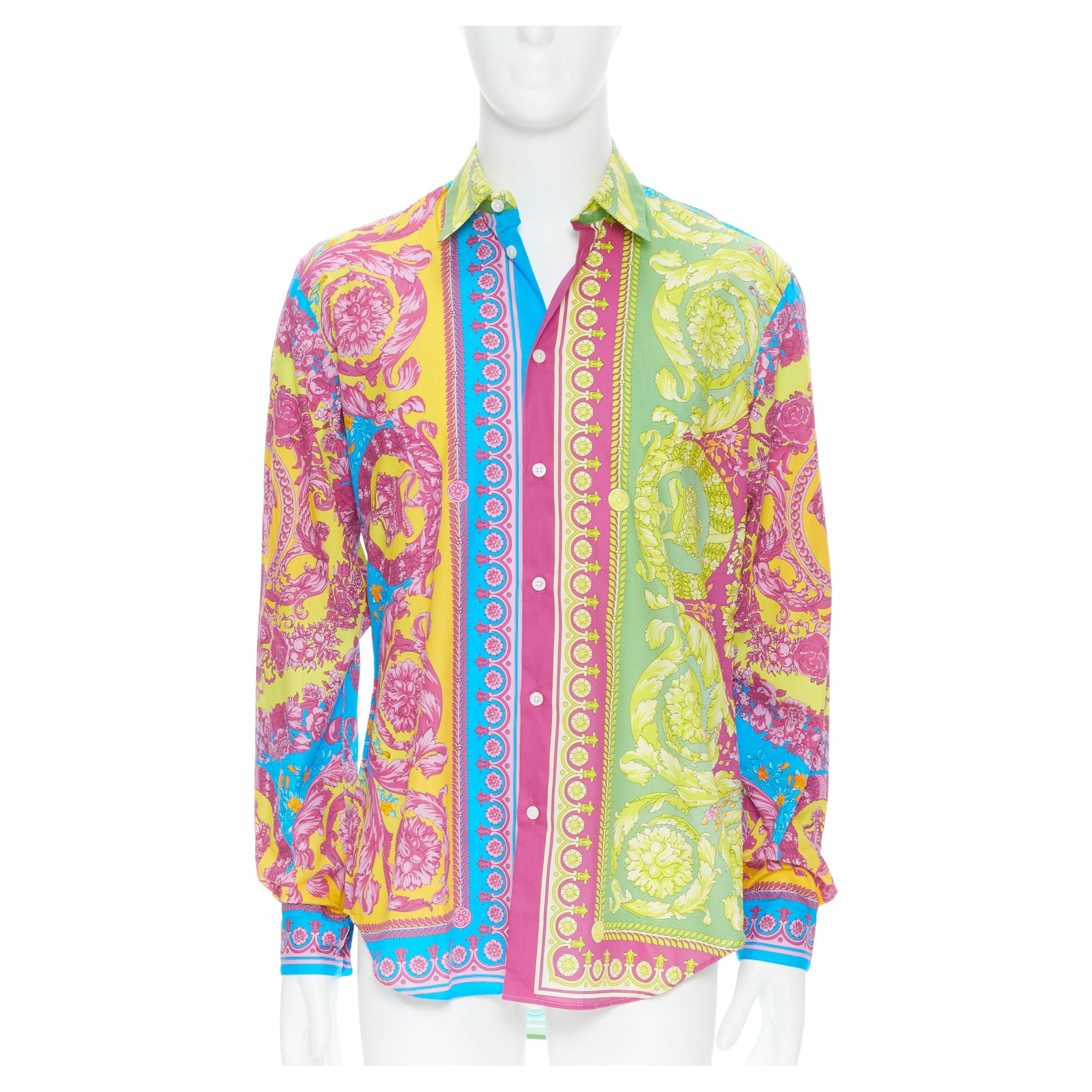 Chemise versace homme rose outlet