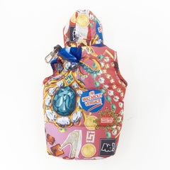 new VERSACE Rare Mad About Versace jewel print padded iPhone holder jacket