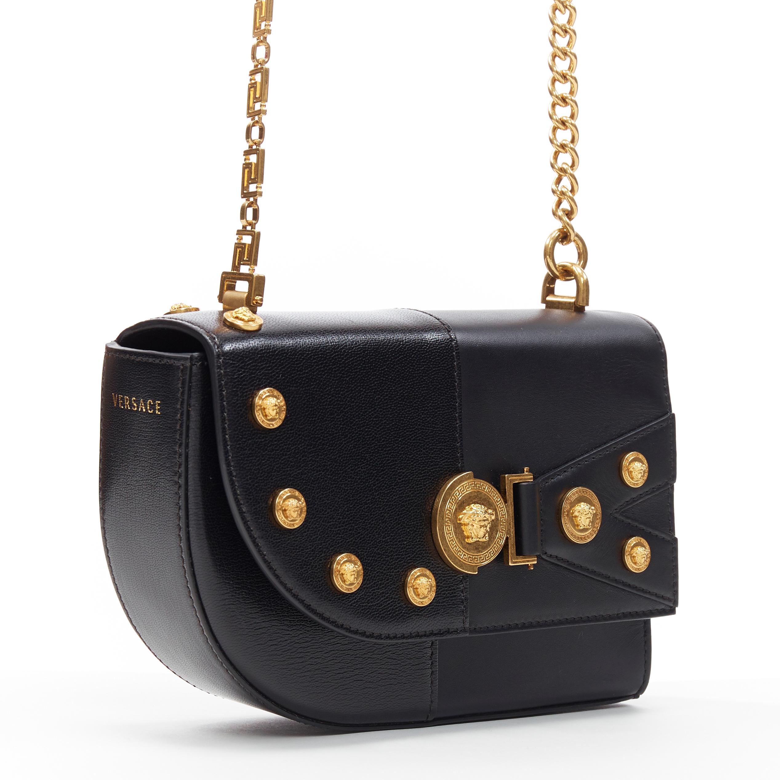 black and gold shoulder bag