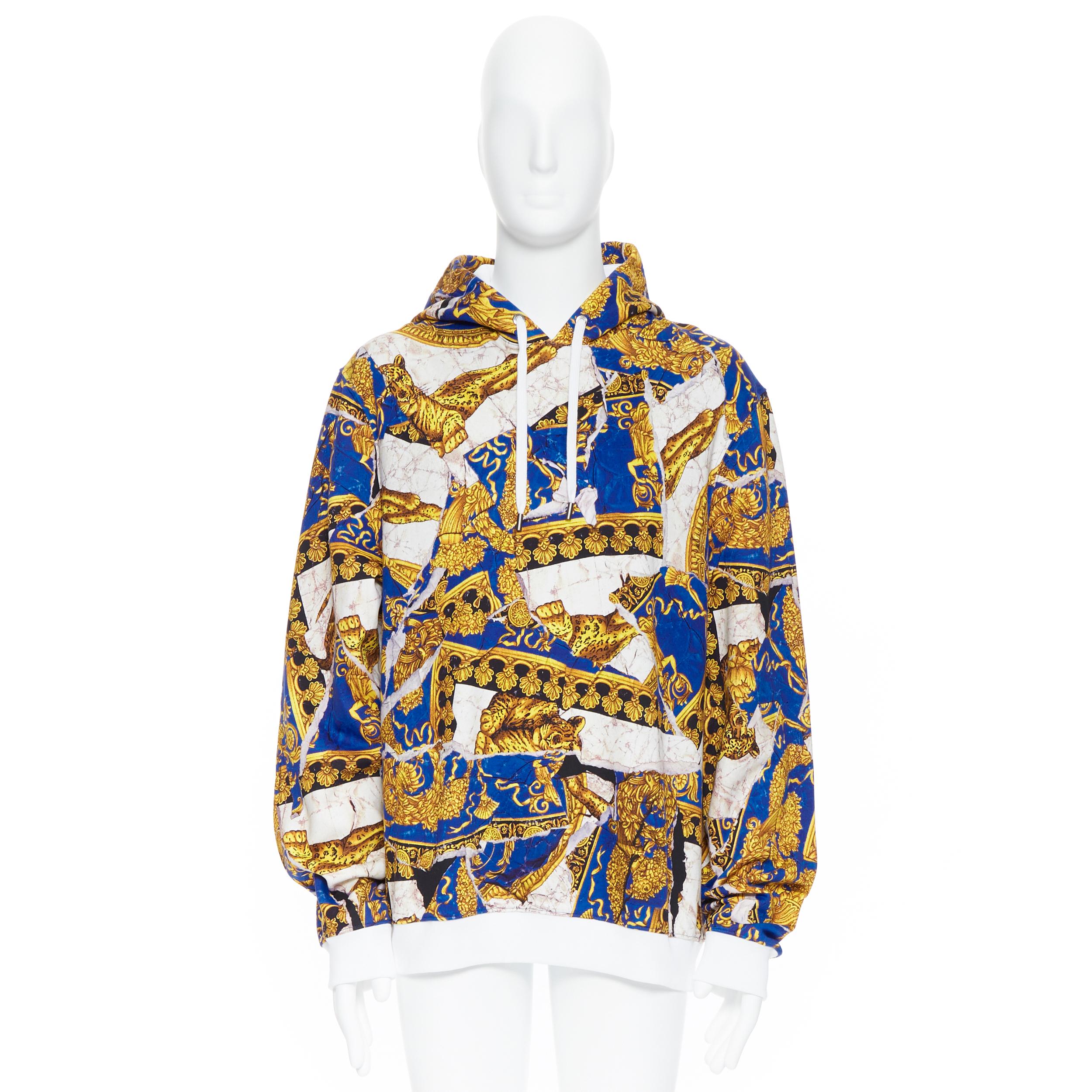 blue and gold hoodie