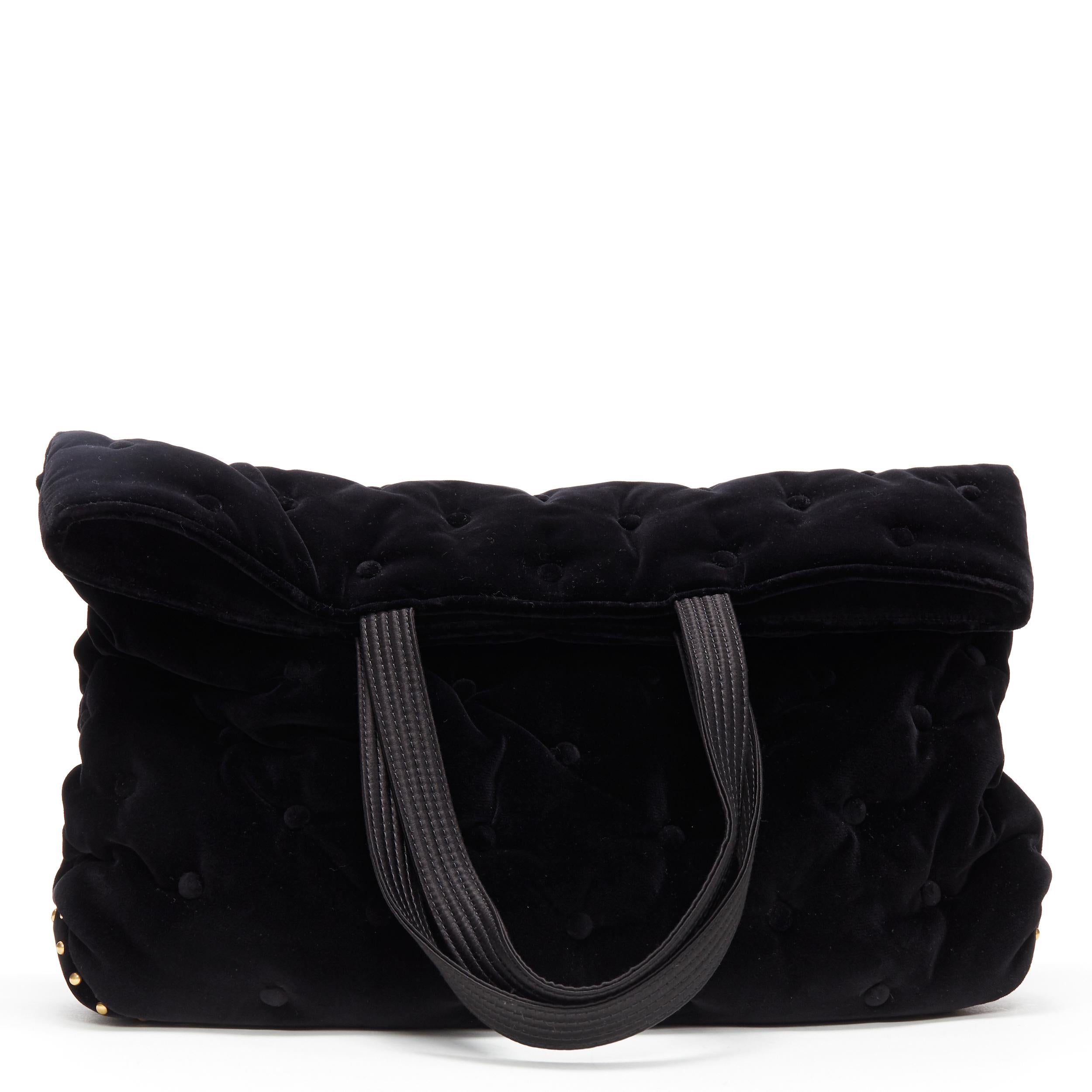 black velvet handbag