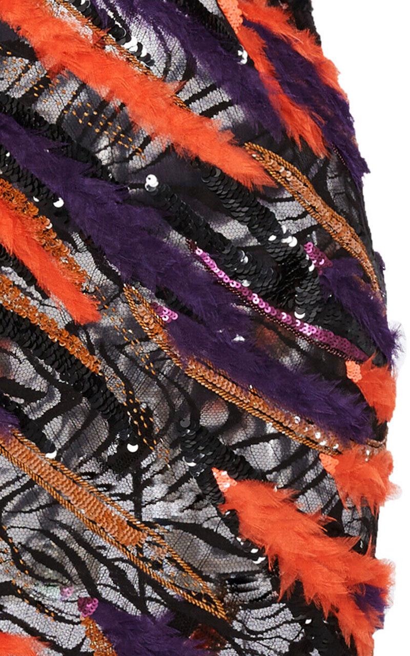 Neu Versace Laufsteg Kleid mit tiefem Ausschnitt und Tüllverzierung 38 Taylor Hill im Angebot 8