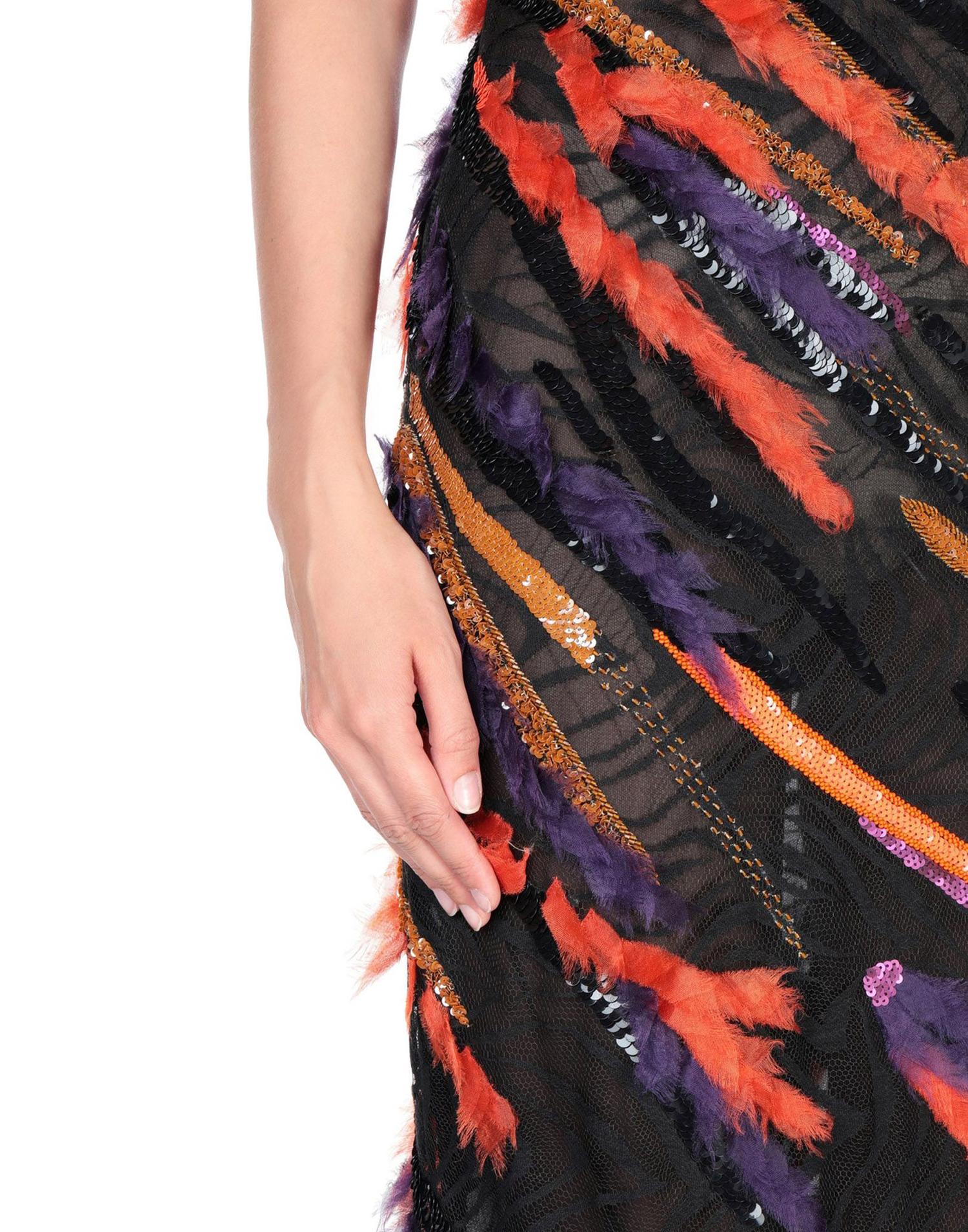 Neu Versace Laufsteg Kleid mit tiefem Ausschnitt und Tüllverzierung 38 Taylor Hill im Angebot 1