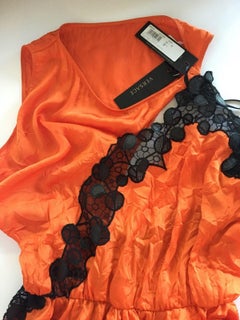 New Versace S/S 2013 Runway Cutout Lace Panels Mini Dress