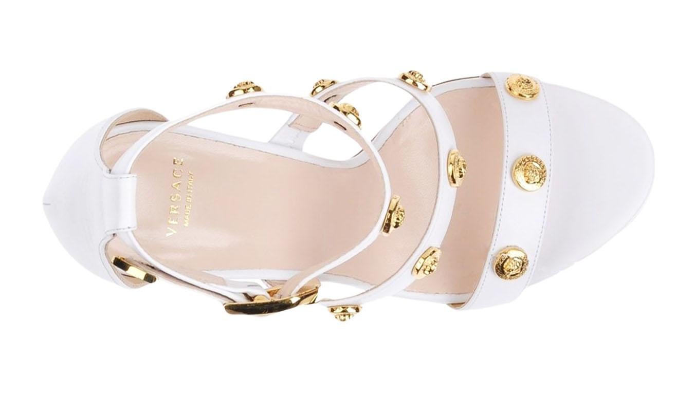 versace signature ankle strap sandals