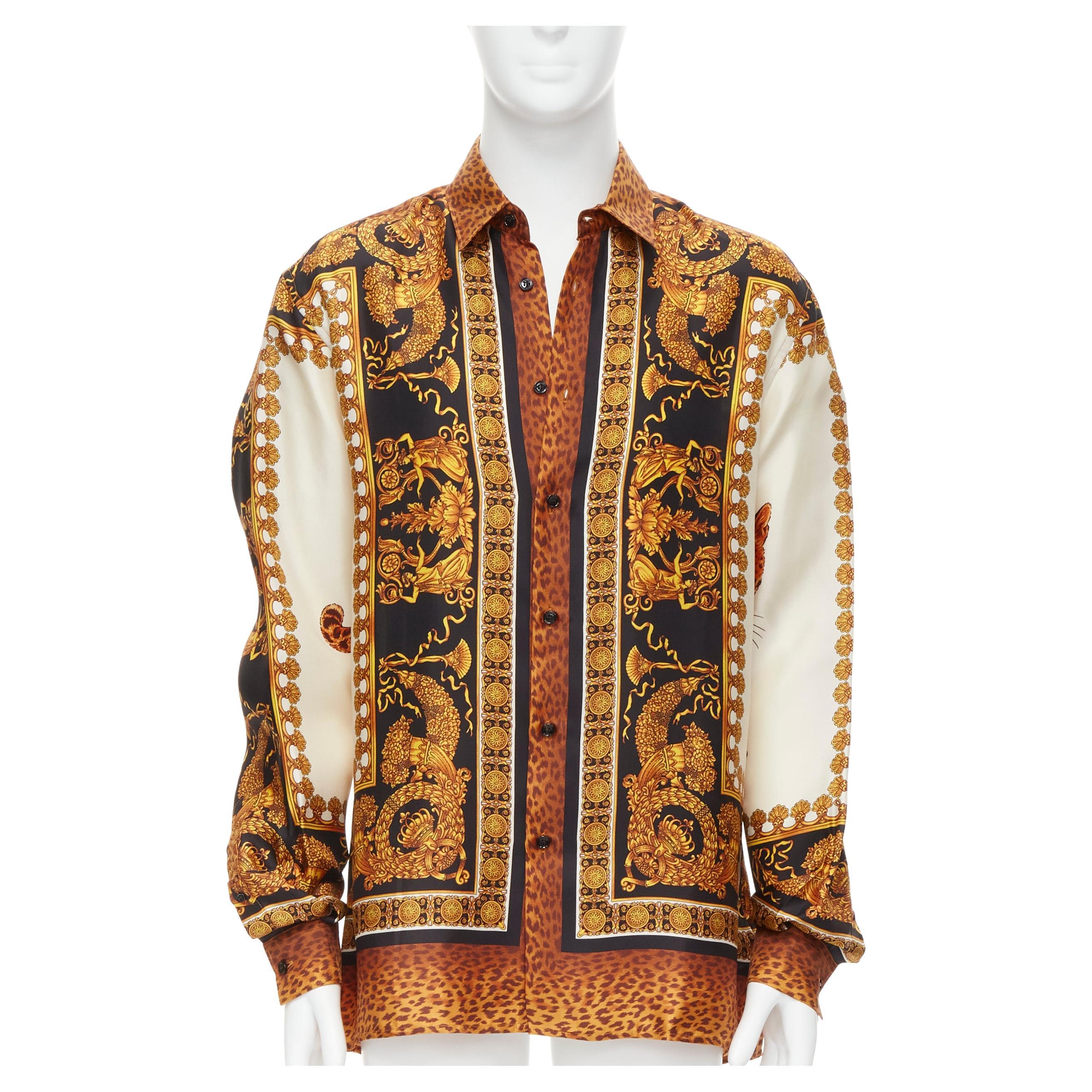 Versace Couture Silk Baroque Scarf Print Blouse at 1stDibs | versace ...