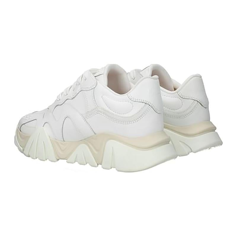 Men's New VERSACE SQUALO WHITE CALF-HAIR TRAINERS 41-8; 42.5-9.5; 43-10; 45-12; 46-13