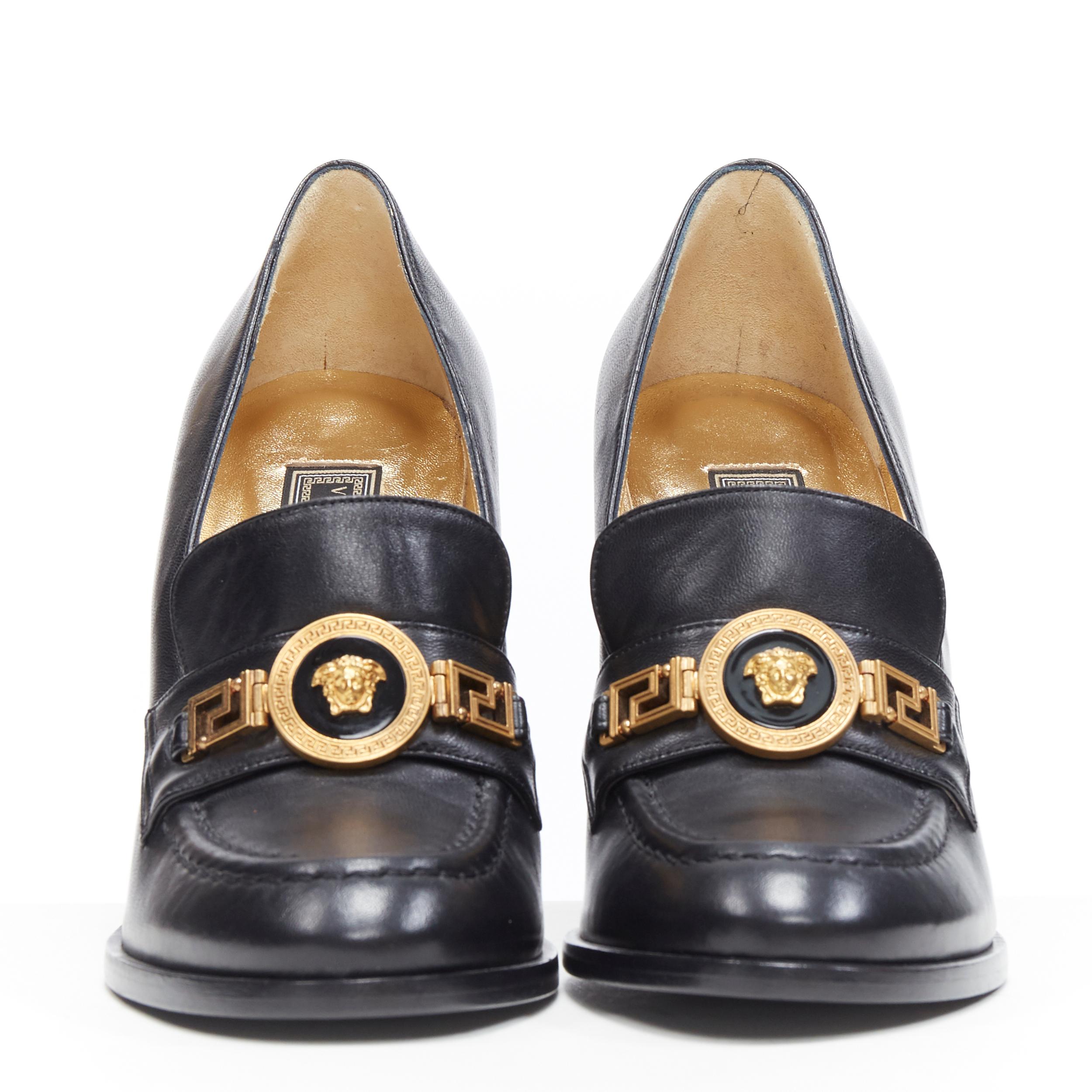 versace loafer heels