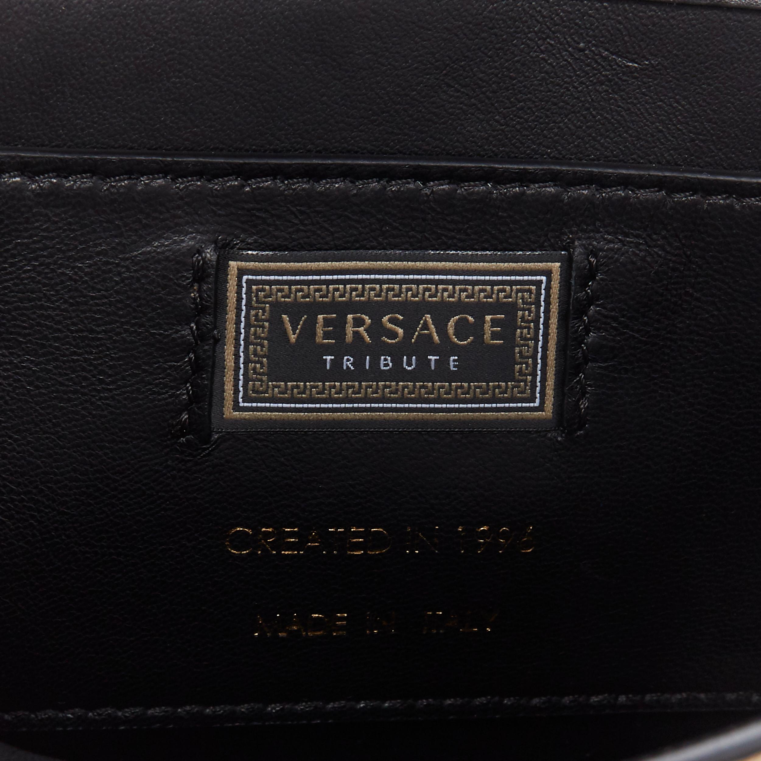 new VERSACE SS18 Diana Icon metallic gold calf leather Medusa mini kelly bag 7