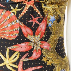 new VERSACE SS18 Tresor de la Mer gold studded padded one piece swimsuit Sz.4 M
