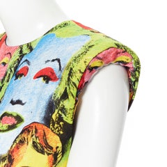 new VERSACE SS18 Tribute Pop Art Icon Marilyn Monroe James Dean mini dress IT44