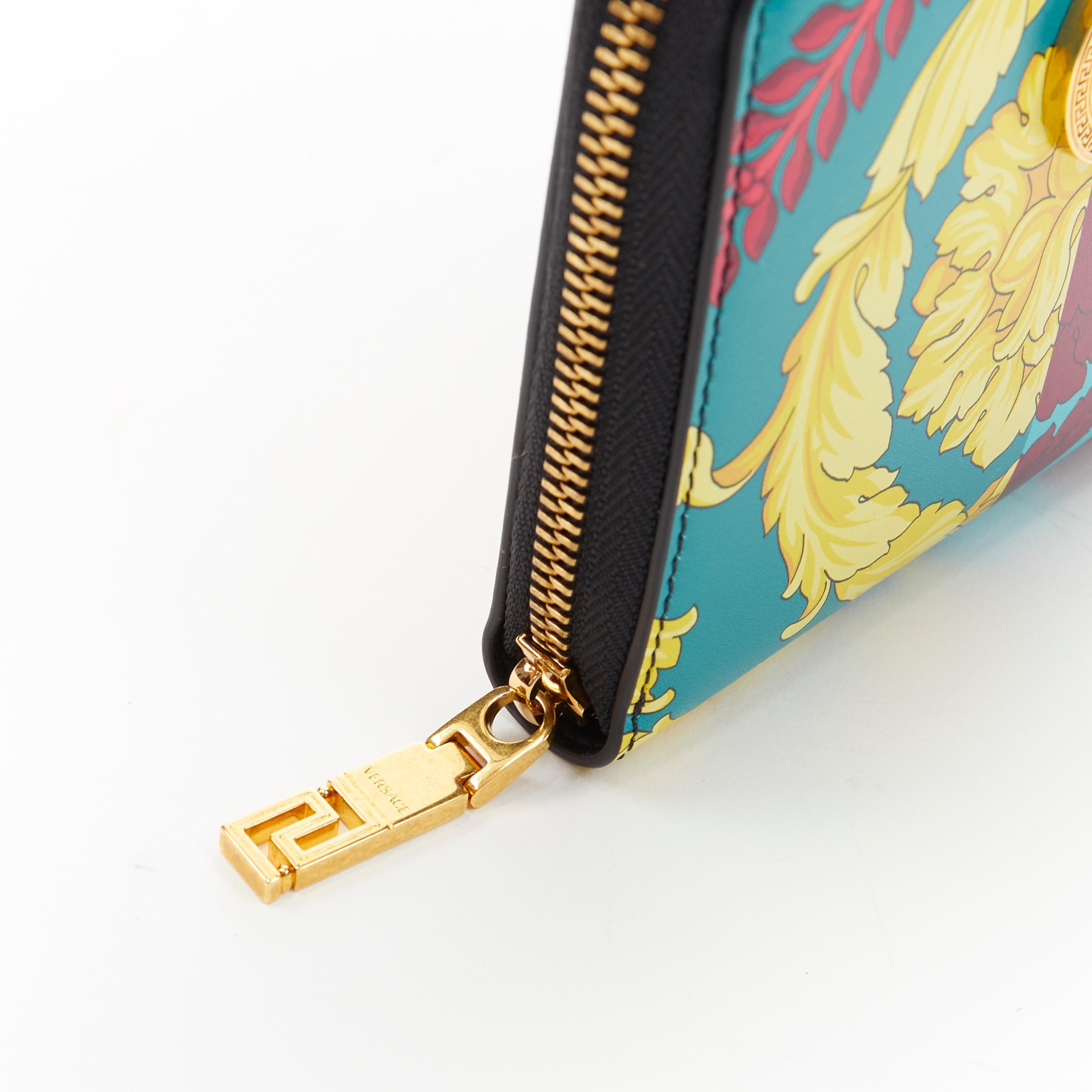 versace zip around wallet