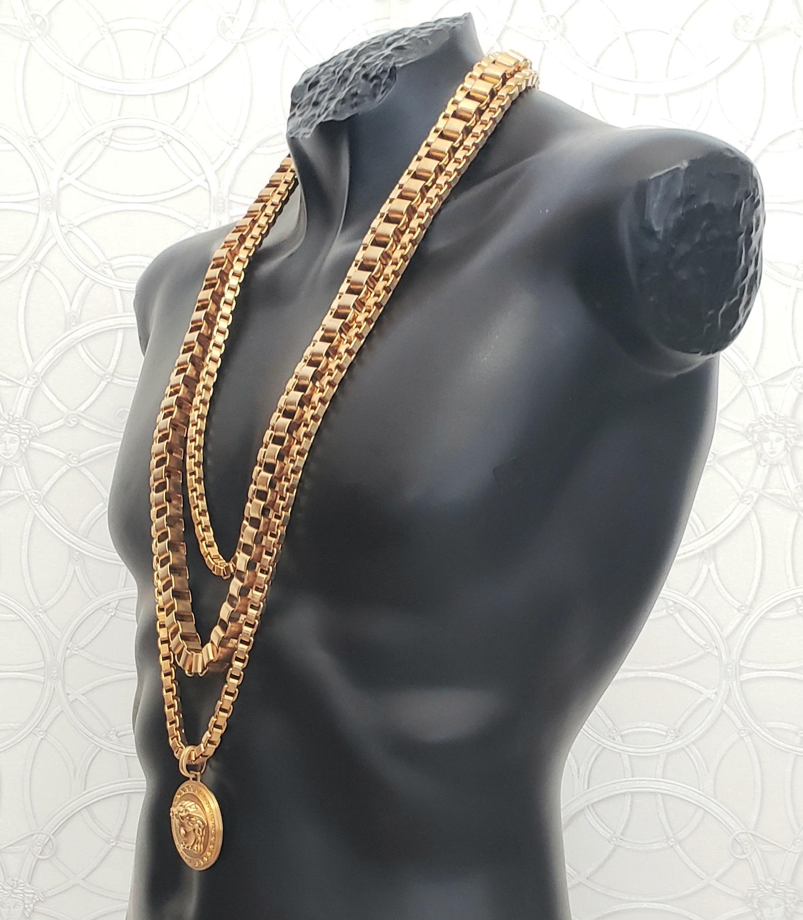 triple chain gold necklace