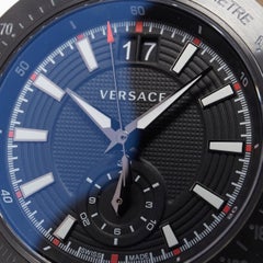 new VERSACE V-Race Sport black stainless steel quartz analog men's watch