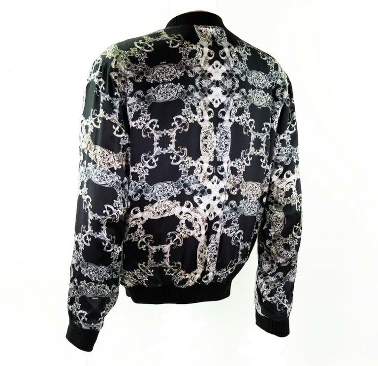 New VERSACE VERSUS 100% Silk Bomber Jacket for Men For Sale at 1stDibs ...