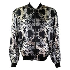 New VERSACE VERSUS 100% Silk Bomber Jacket for Men