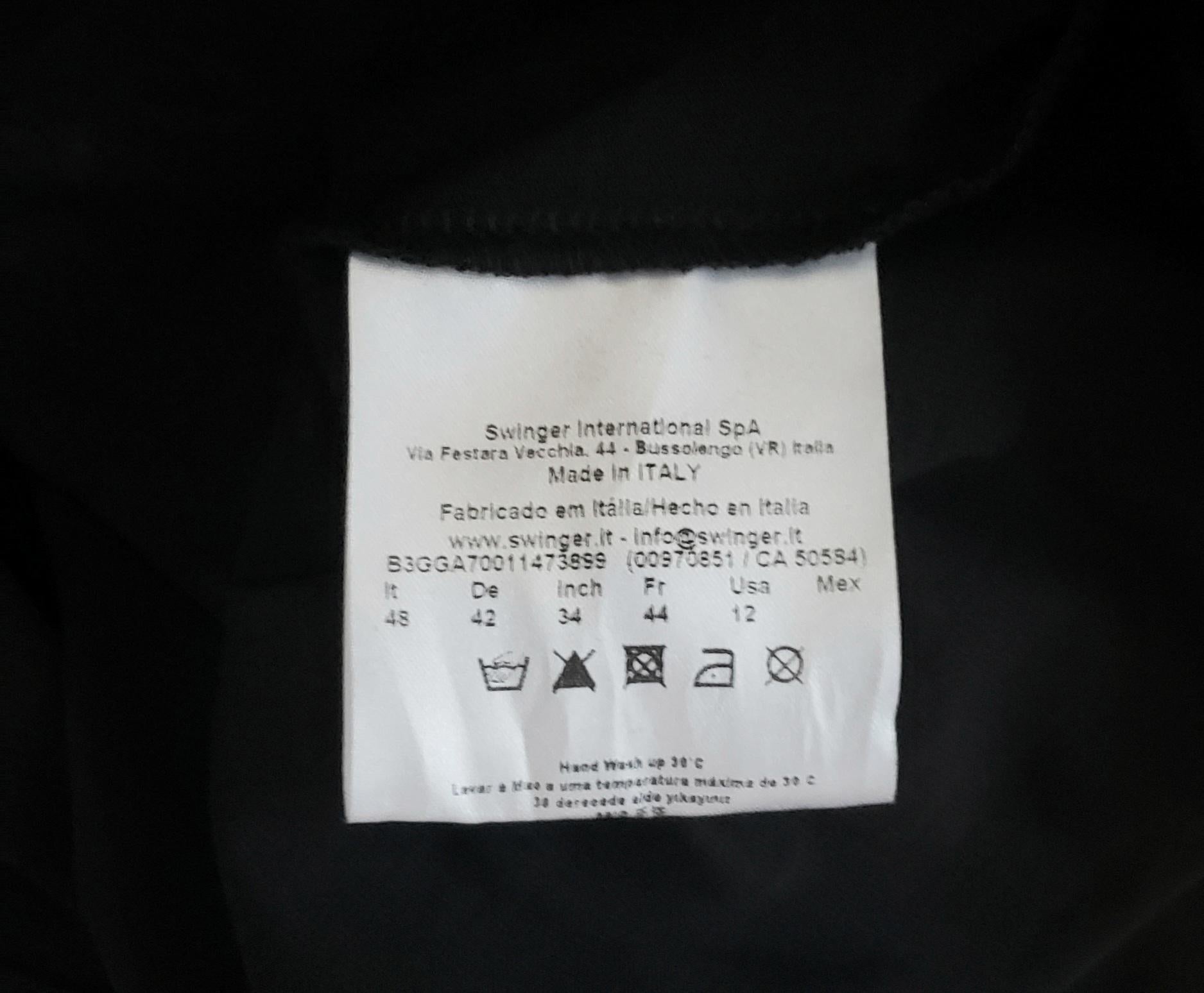Men's NEW VERSACE VJC BLACK BEADED COTTON T-SHIRT size 48 - M For Sale