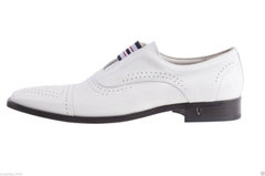 New VERSACE WHITE LEATHER LOAFER SHOES for MEN