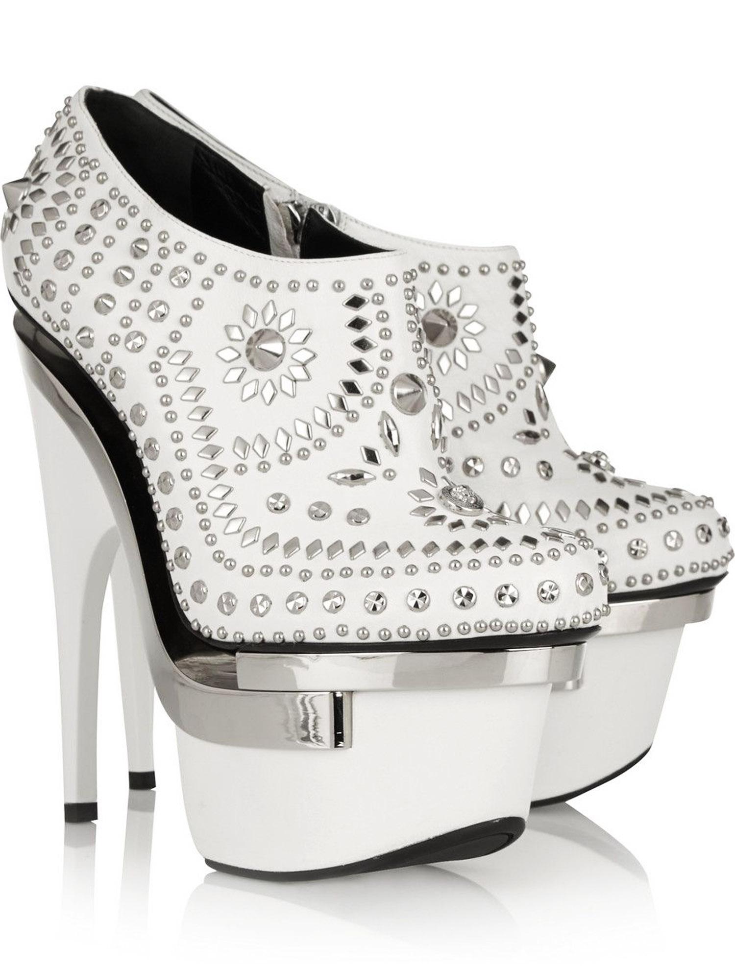 versace triple platform heels