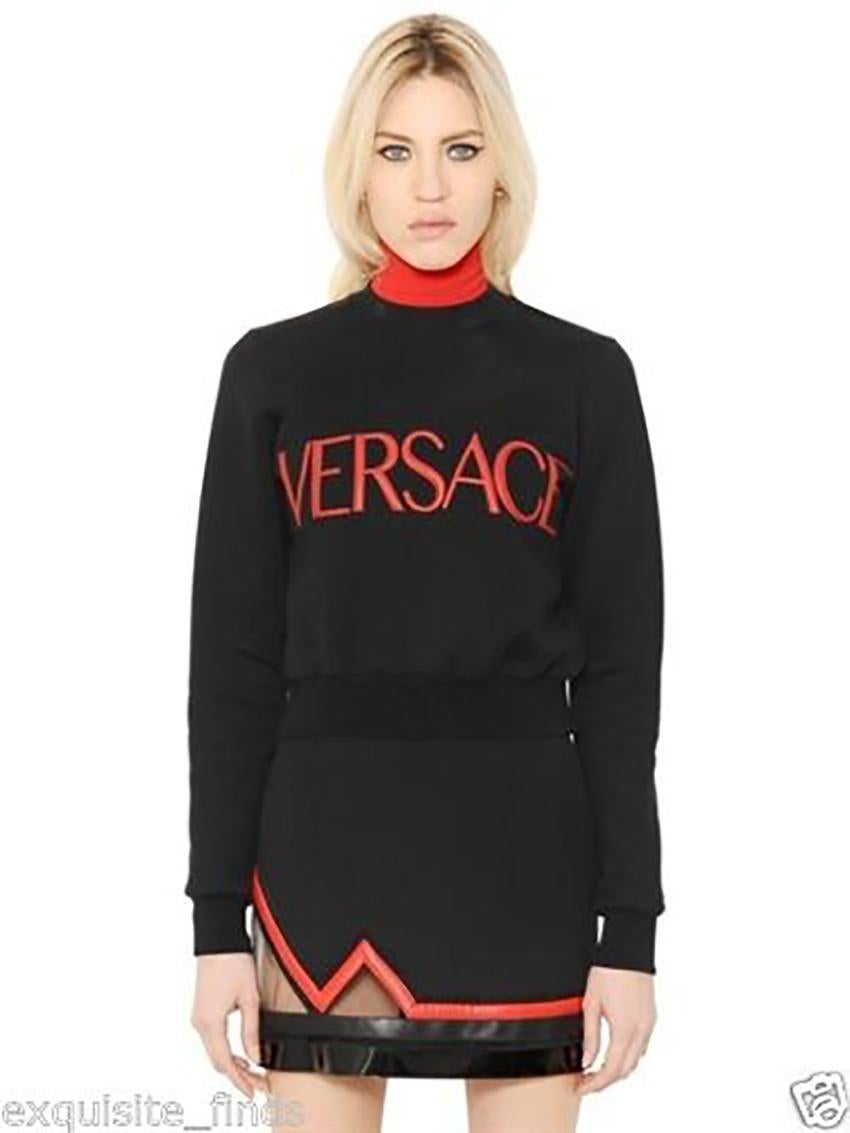 NEW VERSACE ZIG-ZAG MINI SKIRT WITH LEATHER AND MESH as seen on Selena 38 - 2 For Sale 3