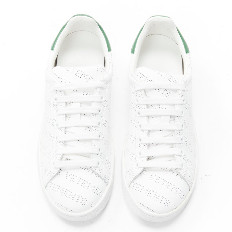new VETEMENTS 2018 Demna logo perforated Stan Smith low top sneaker EU38  For Sale at 1stDibs | vetements stan smith