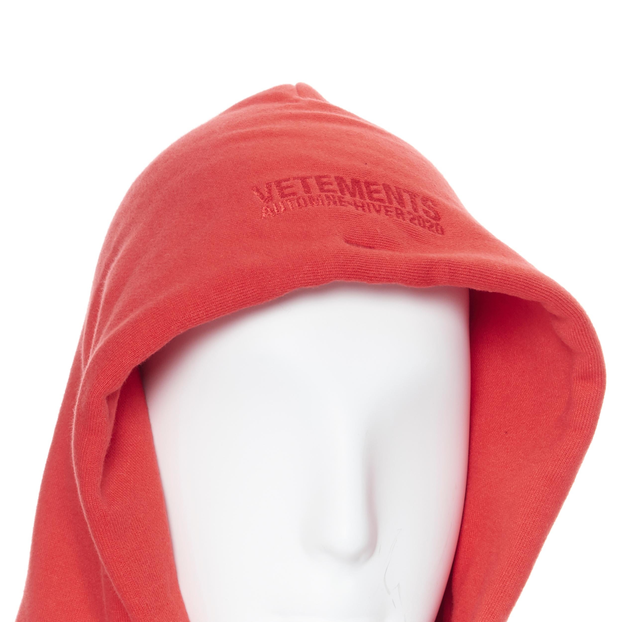 nuevo VETEMENTS AW20 Big Cocaine rojo árabe Logo de Coca-Cola sudadera con capucha recortada suéter M
Marca Vetements
Colección: AW2020
Nombre del modelo / Estilo: Sudadera con capucha
Material: Algodón
Color: Rojo
Patrón: Sólido
Detalle extra: