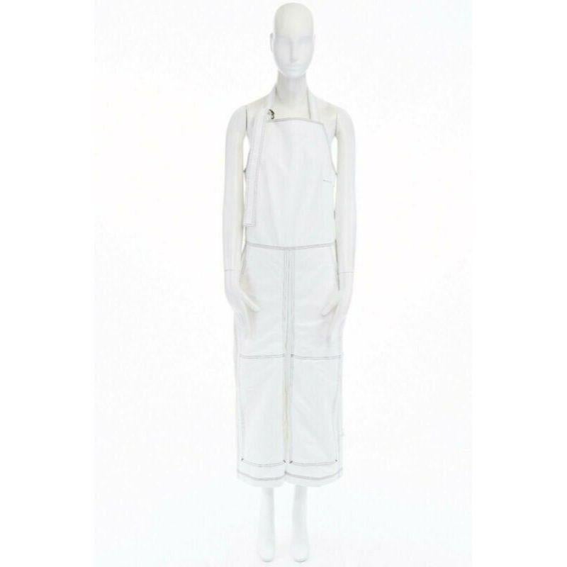 new VETEMENTS CARHARTT 2017 Runway white overstitch denim worker jumpsuit M
Reference: TGAS/A02792
Brand: Vetements
Designer: Demna
Collection: Spring Summer 2017 - Runway
Material: Denim
Color: White
Pattern: Solid
Closure: Zip
Extra Details: