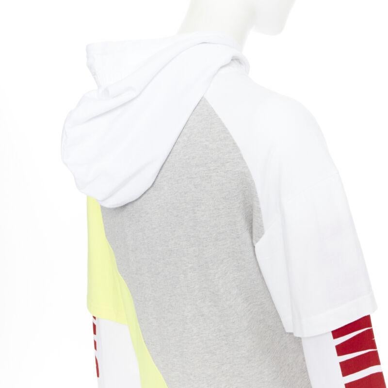new VETEMENTS DEMNA GVASALIA deconstructed t-shirt patchwork hoodie dress S 5