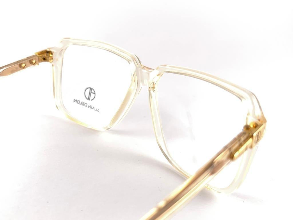 Women's New Vintage Alain Delon I Care 108 Rx Translucent  Italy Sunglasses For Sale