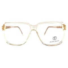 New Vintage Alain Delon I Care 108 Rx Translucent  Italy Sunglasses