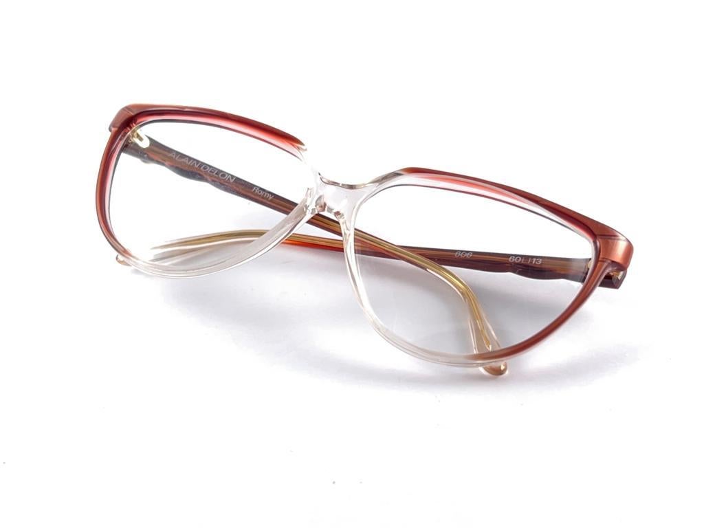 New Vintage Alain Delon Romy 606 Rx Translucent  Italy Sunglasses For Sale 3
