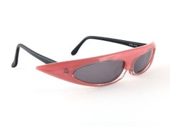New Vintage Alain Mikli 0104634 Rose Grace Jones  France Sunglasses 1980's
