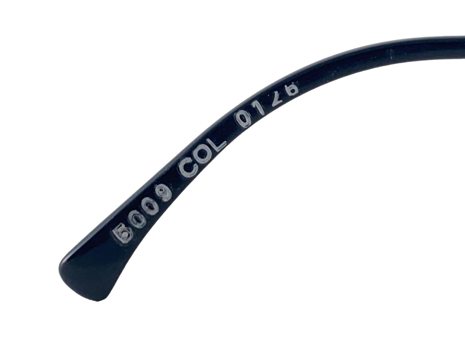 New Vintage Alain Mikli 5009 Col 0126 Black Made in France Sunglasses 1980's For Sale 1