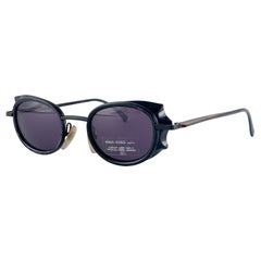 Neu Vintage Alain Mikli 5009 Col 0126 Schwarze Vintage-Sonnenbrille, hergestellt in Frankreich, 1980er Jahre
