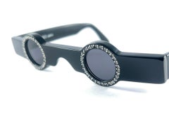 New Vintage Alain Mikli Am 89 0155 Black Ultra Rare 1988 Sunglasses France