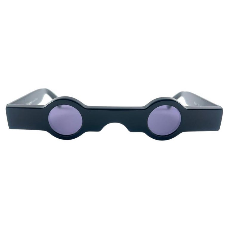 New Vintage Alain Mikli Am 89 0155 Black Ultra Rare 1988 Sunglasses ...