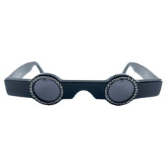 New Vintage Alain Mikli Am 89 0155 Black Ultra Rare 1988 Sunglasses France