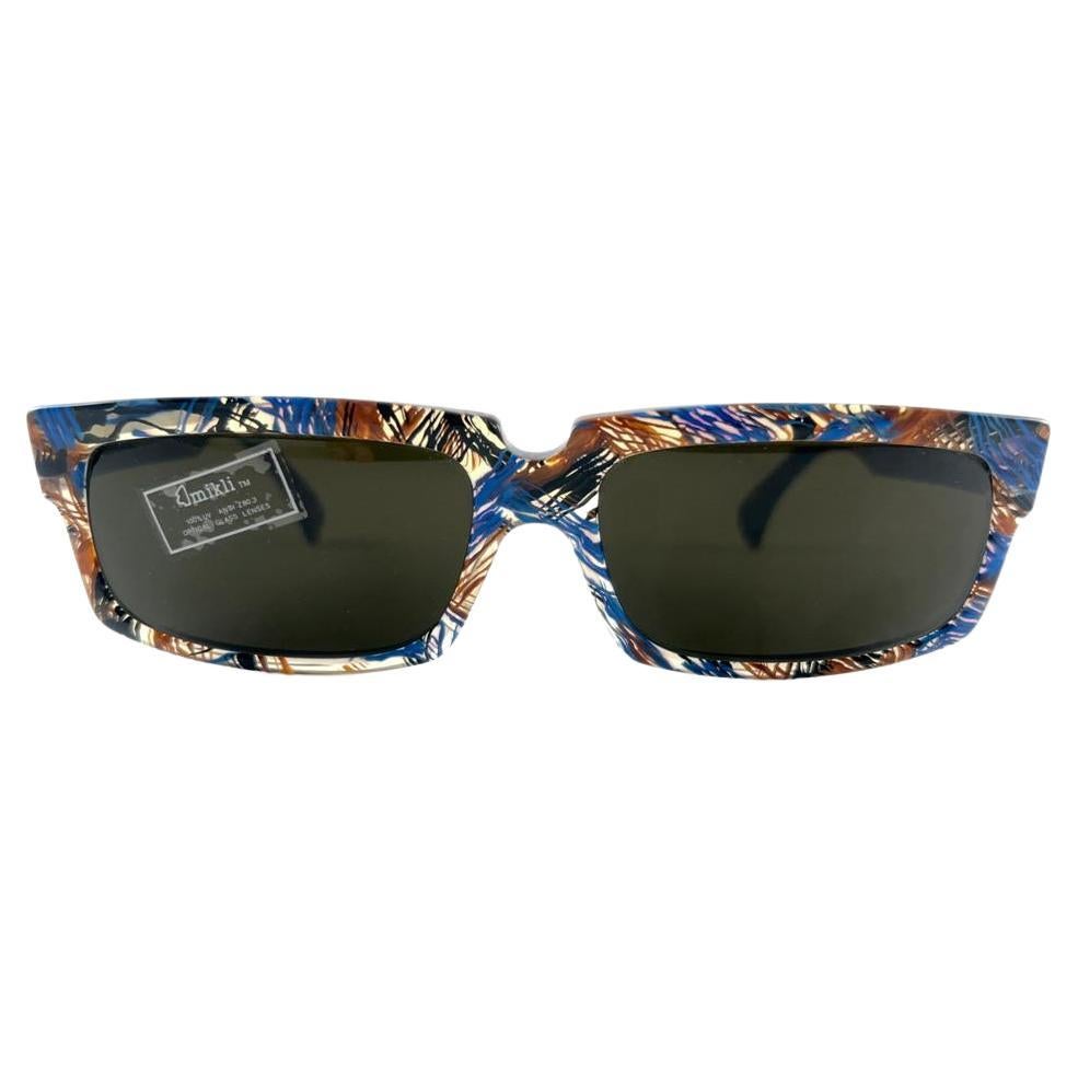 New Vintage Alain Mikli Am 89 706 Translucent  Mask France Sunglasses 1980'S For Sale