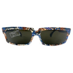 Nouveau modèle vintage Alain Mikli AM 89 706 translucide Lunettes de soleil Mask France des années 1980