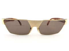 Nuovo Vintage Alain Mikli AM89 629008 Oro e tartaruga Francia Occhiali da sole anni '80