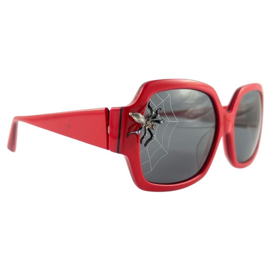 New Vintage Alain Mikli DELFINA DL0901 Red Arachne Sunglasses 2009 For Sale