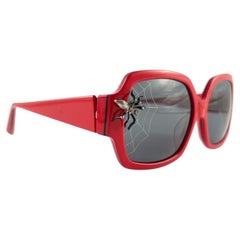 New Vintage Alain Mikli DELFINA DL0901 Red Arachne Sunglasses 2009