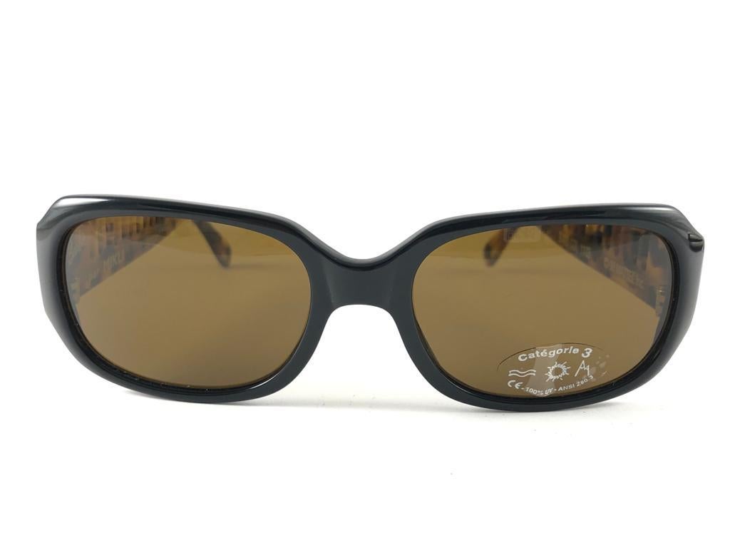 New Vintage Alain Mikli for Barbie Black & Tortoise 405 France Sunglasses 1980's For Sale 9