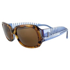 New Vintage Alain Mikli for Barbie Blue & Tortoise 405 France Sunglasses 1980's