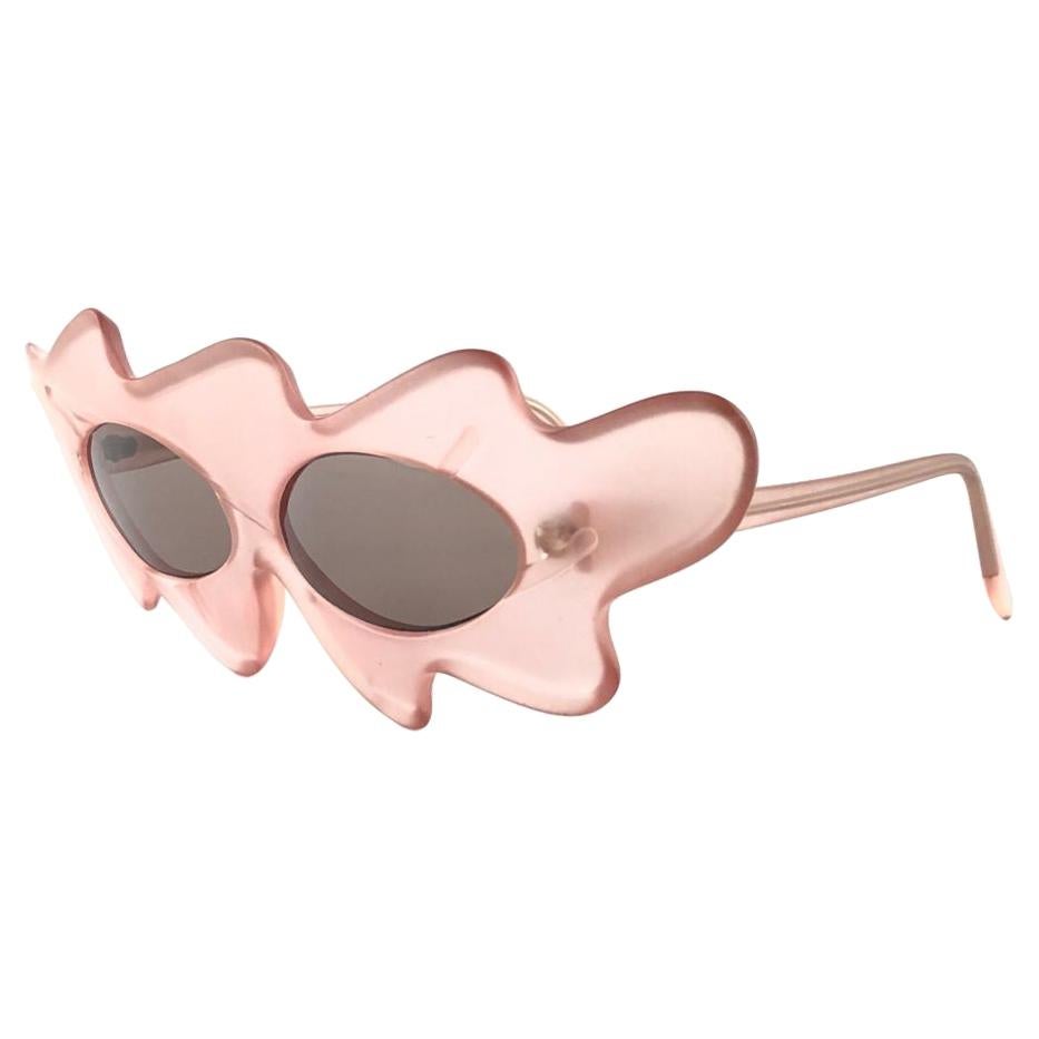 New Vintage Alain Mikli Light Rose Made in France Sunglasses 1980's For Sale