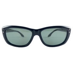 New Vintage American Optical Midcentury Black "Everglade" Sunglasses 1960's Usa