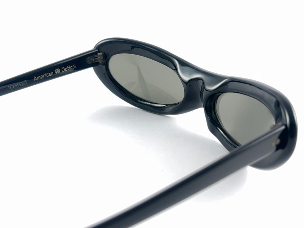 New Vintage American Optical Midcentury Black 