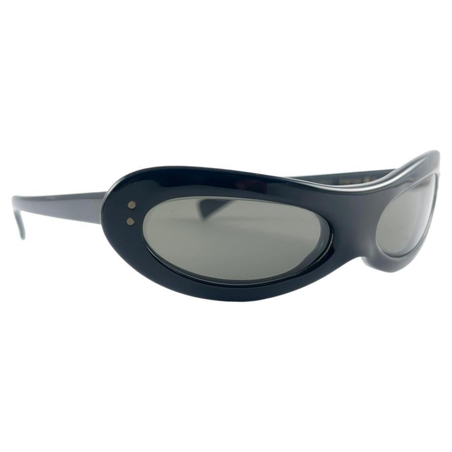 New Vintage American Optical Midcentury Black "Torrid" Sunglasses 1960's Usa For Sale